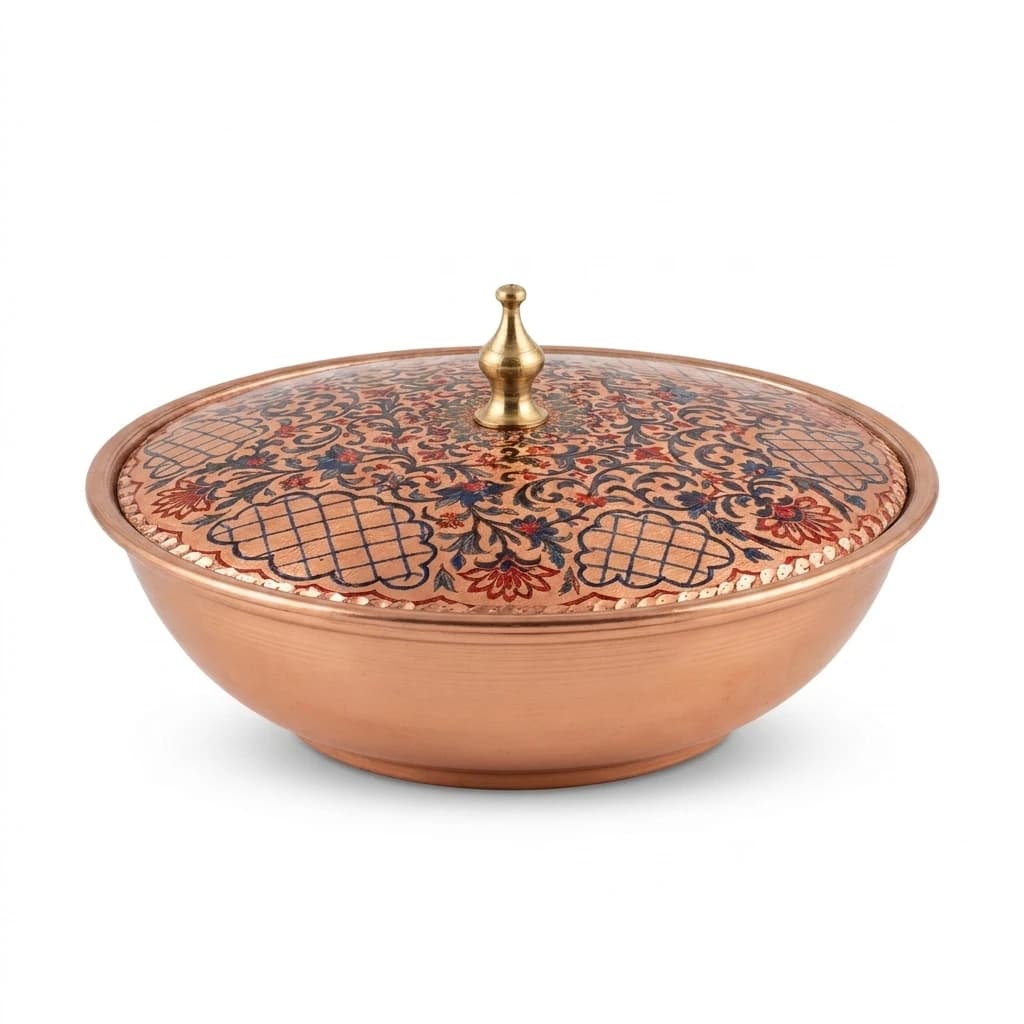 Büyük El Dövme Bakır Şekerlik