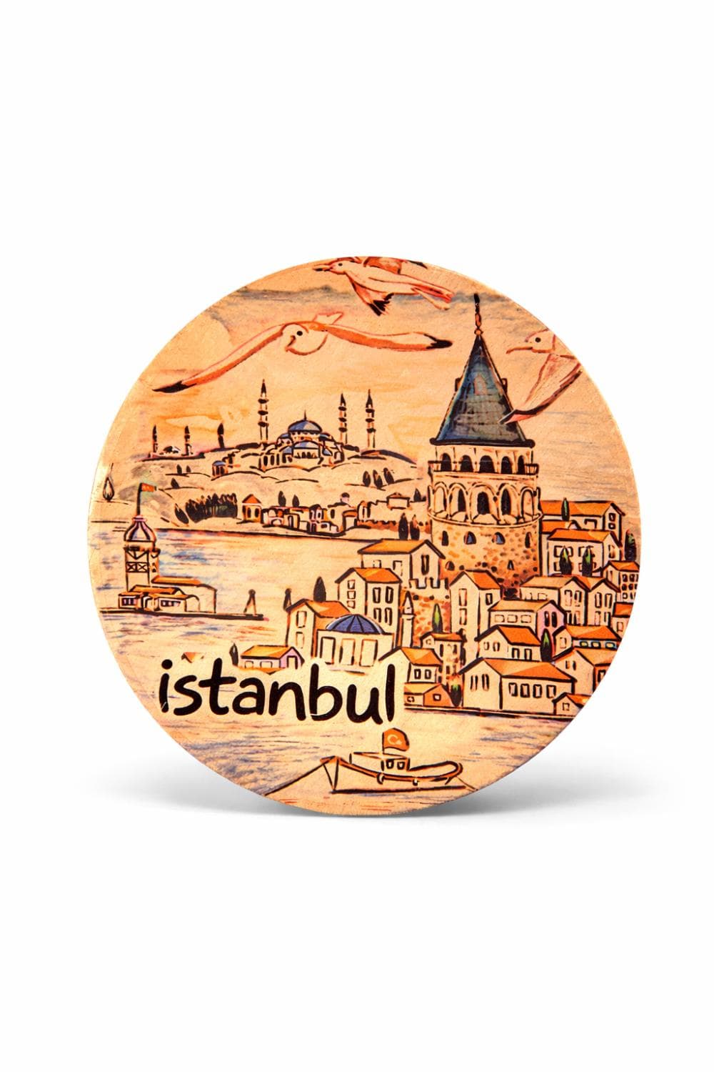 İstanbul Esintili El Yapımı Bakır Manyetik