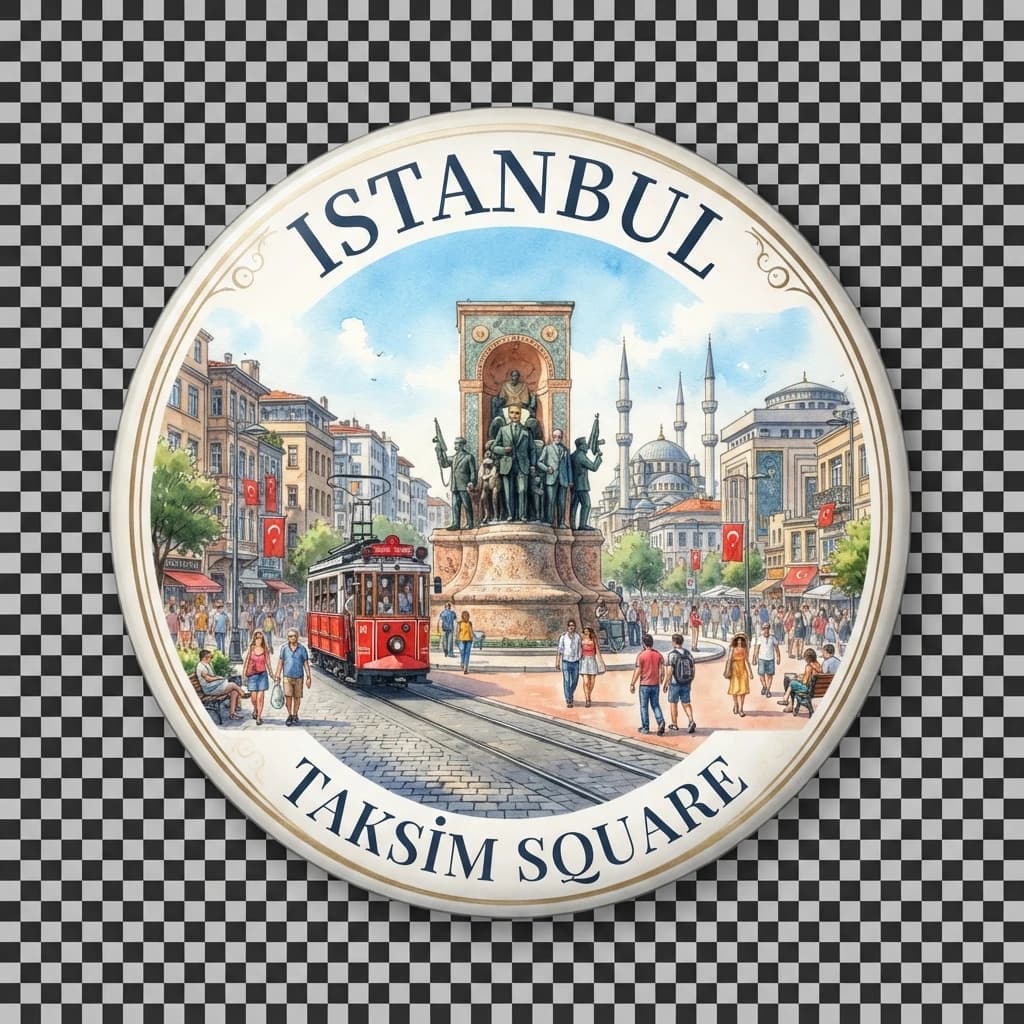 Bakır Çiçek Magnet
