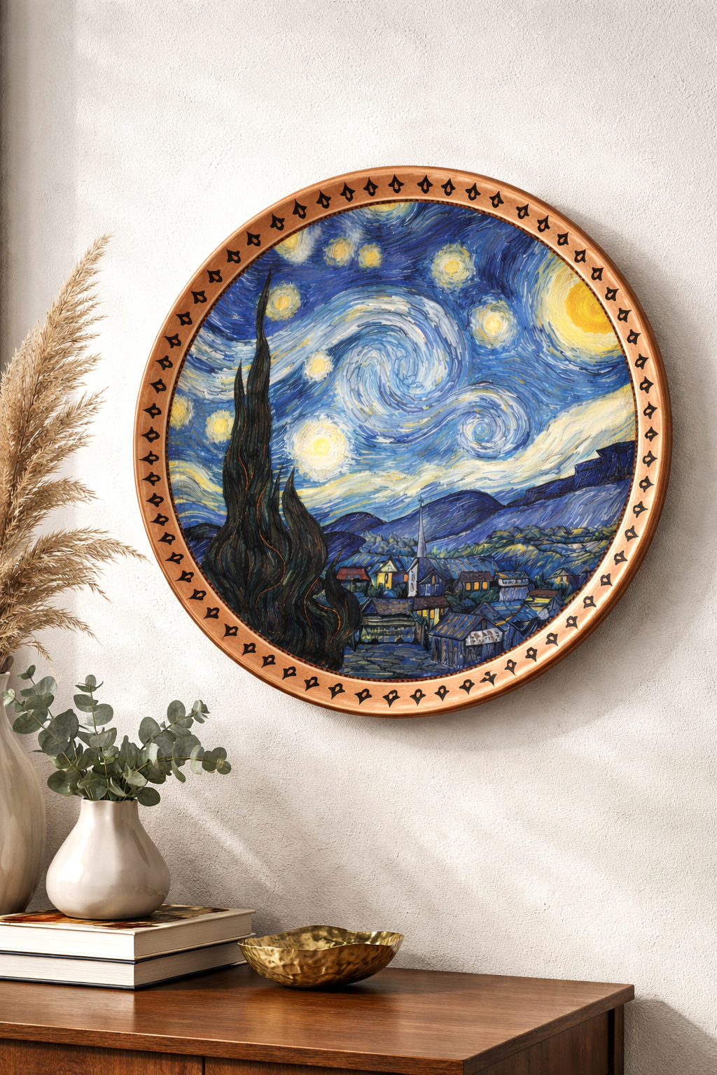 Vincent'in Rüyası El Dövme Bakır Plaka