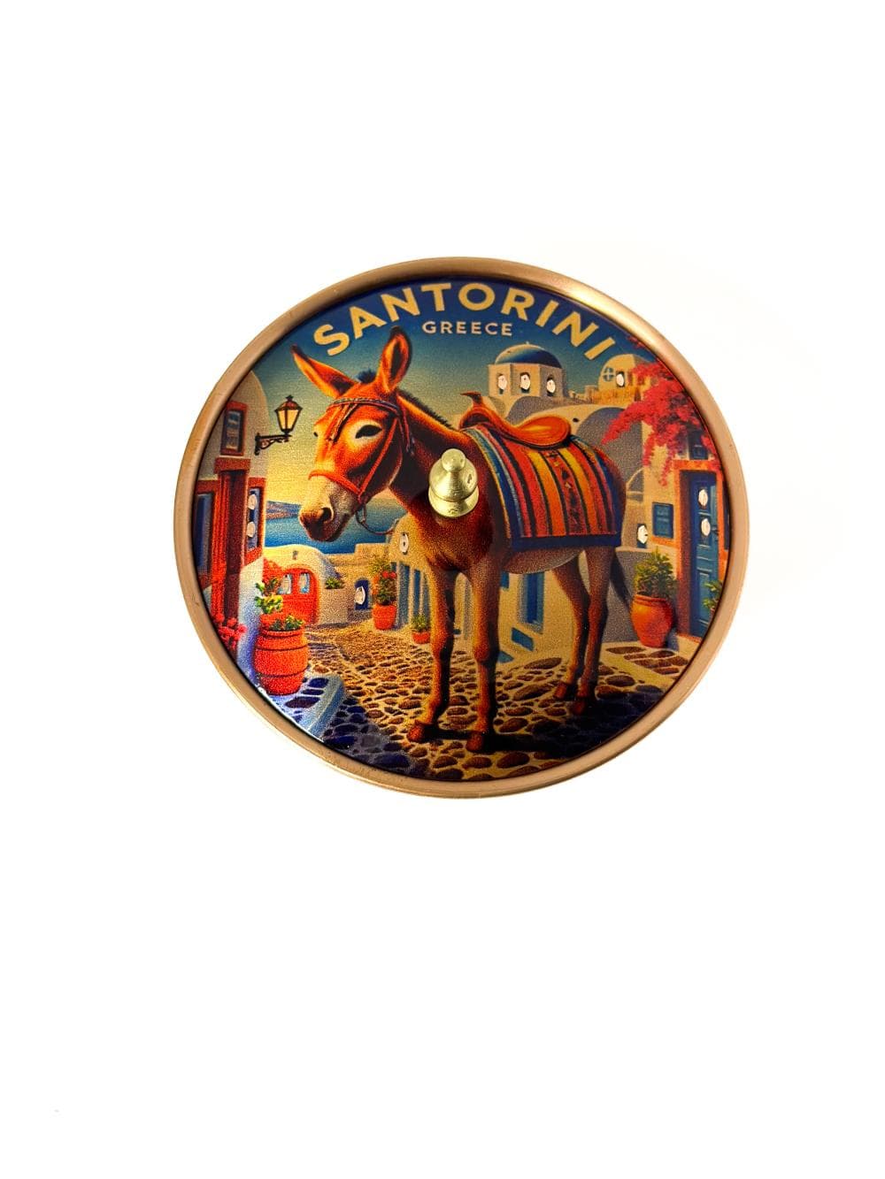 Santorini İlhamlı Bakır Şekerlik - 4